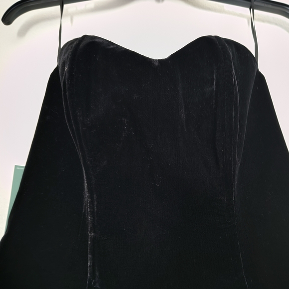 Johnny Wujek for JCPenney Black Velvet Sweetheart Neck Corset Top – Size 5 – NWT - Picture 10 of 10